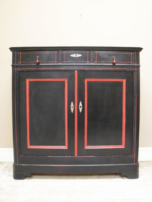 antique french painted cupboard